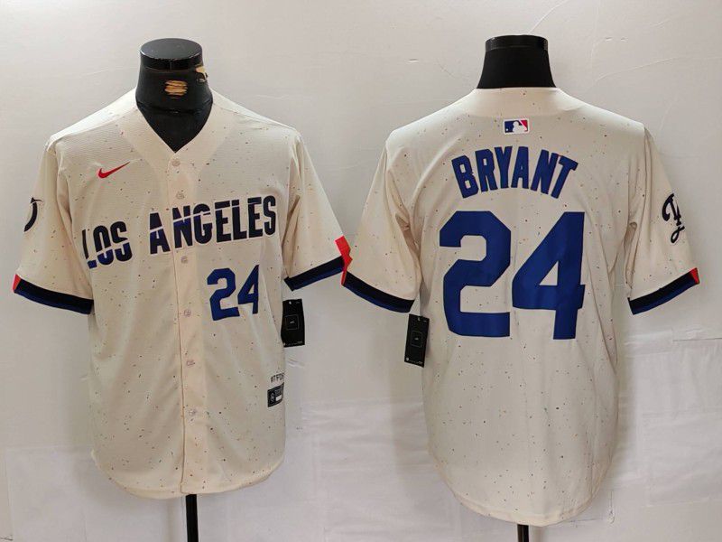 Men Los Angeles Dodgers #24 Bryant Cream Fashion Nike Game MLB Jersey style 6292->los angeles dodgers->MLB Jersey